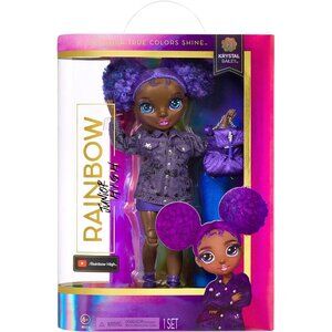 Rainbow High Jr High Series 2 Krystal Bailey- 9" Purple Posable Fashion Doll NWT